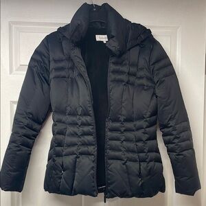 Womens Calvin Klein Fleece Lined Puffer Jacket